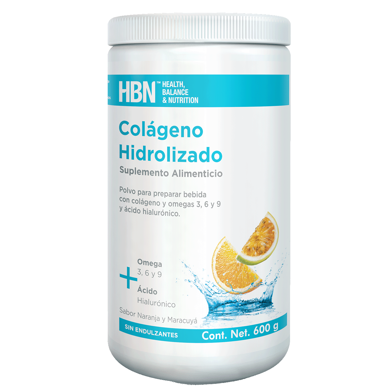 Colágeno Hidrolizado Naranja-Maracuyá 600g