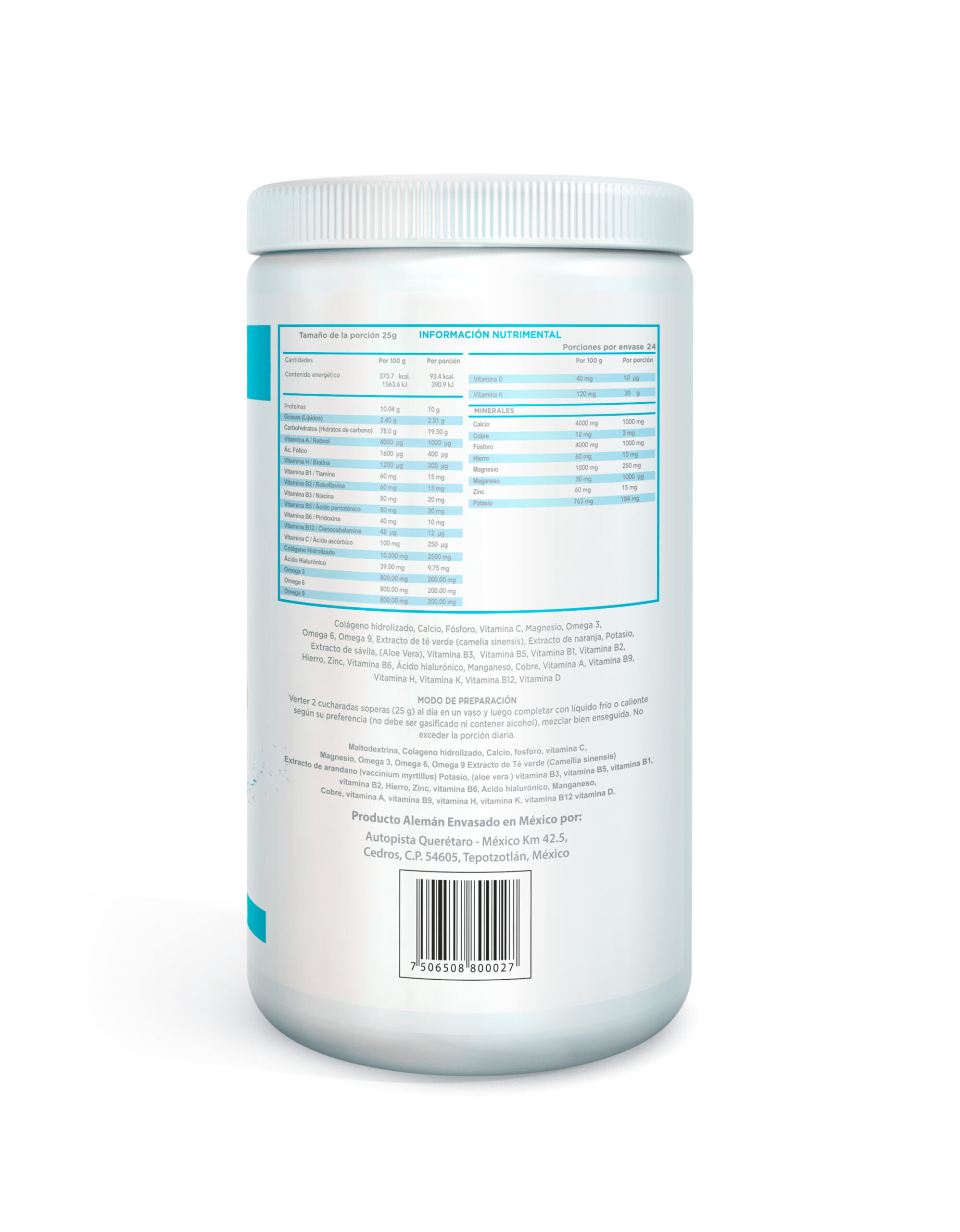 Colágeno Hidrolizado Naranja-Maracuyá 600g - Imagen 3